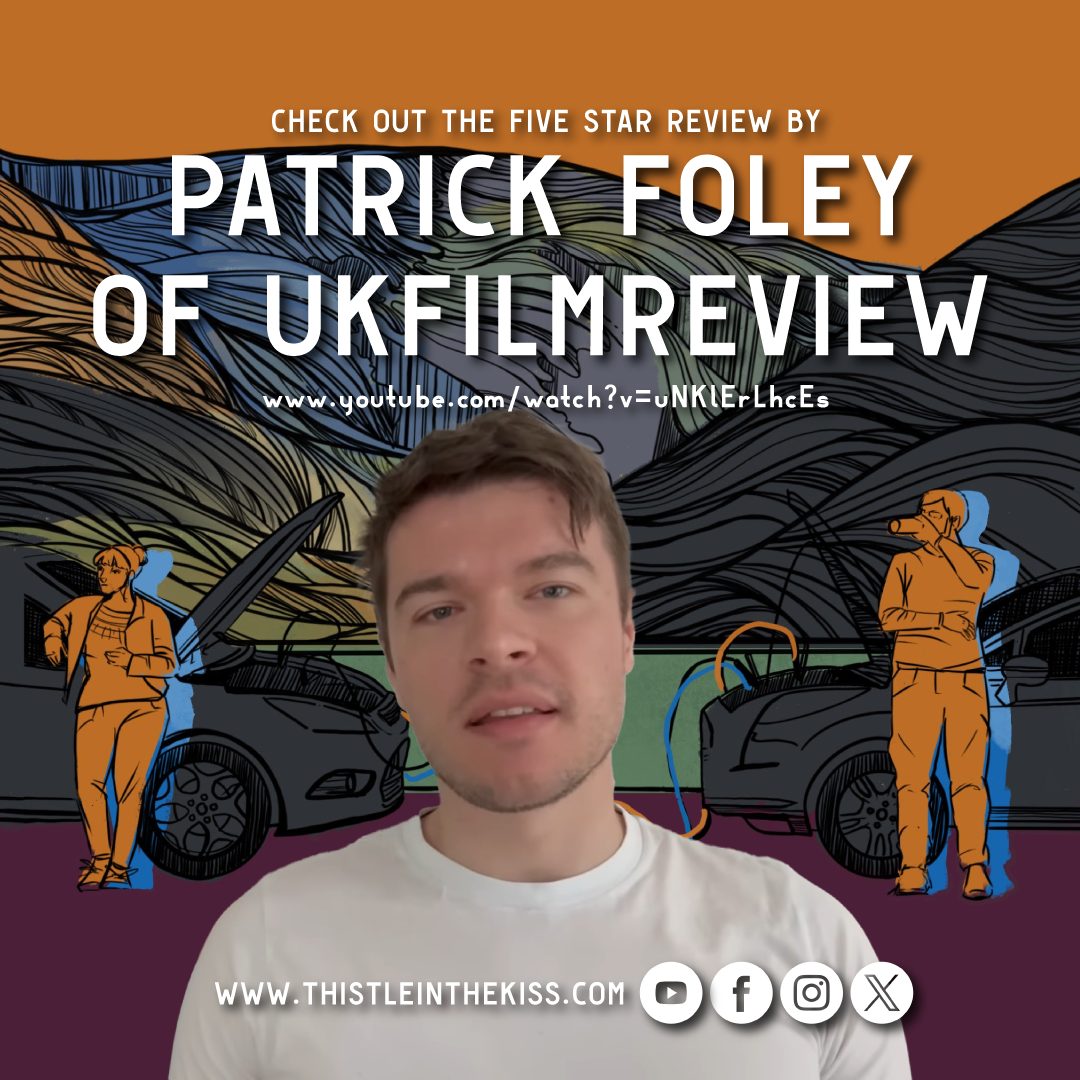 Check out Patrick Foley's review of THE THISTLE IN THE KISS for @ukfilmreview 
www.youtube.com/watch?v=uNKlErLhcEs

Getting Dumped on Christmas Day was just the beginning.

THE THISTLE IN THE KISS is now available to rent or own on
cable, satellite, and digital platforms including @appletv,  @therokuchannel  and
@primevideo 

The new feature from @feltlikerunningproductions!

Declan has had no luck with the holidays: his girlfriend Stephanie broke up with him on the way to Christmas dinner. He's managed to keep it secret until New Year's Day, when his car breaks down and his sister Rachel shows up to help him fix it.
Crumbling under her relentless curiosity, Declan is now on a crash course to confront the poor decisions of his life.

The movie is led by Leonora Cooke as Stephanie, Sarah Coyne as Rachel, and Craig Andrew Robertson as Declan.

The movie is directed by Robertson, who co-wrote the screenplay with C.J. Lazaretti and Leonora Cooke. It is executive-produced by Alison M. Reid, D.M. Simons, and Kyle Wong, with Reece Steel serving as its producer. The creative team consists of cinematographer Calum Menzies, editor C.J. Lazaretti, and composer Aidan Smith.

“Christmas in Scotland is all about the three Bs: booze, binge-eating, and bickering with your family,” Robertson said in a statement. “If you do it right, you wake up on New Year’s Day with a replenished, stronger appreciation for your loved ones. And if not…you’ve still had a bloody fun time, aye? That’s what we’re going for with The Thistle in the Kiss. Happy Holidays, and Sláinte Mhath!”

Watch THE THISTLE IN THE KISS today: https://tinyurl.com/38zk887y

#Ford #holiday #Stephanie #rachel #declan #freestyle
#feltlikerunning #scotland #comingsoon #sisterbrotherlove
#thistle #November25 #Thanksgiving #scottish #films #streaming