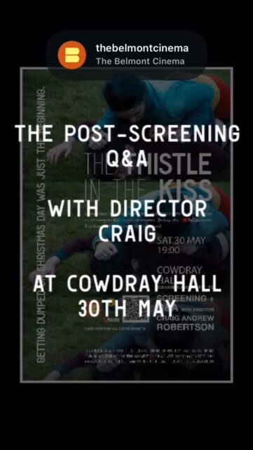 What happens after the credits roll? 🎬✨
Belmont Cinema’s Matt Buchanan has director Craig Andrew Robertson for an exclusive post-screening Q&A of THE THISTLE IN THE KISS at Cowdray Hall!

From co-writing the script to capturing the chaotic magic of a classic Scottish family Christmas, Craig dives into what it took to bring this feature from script to screen with @feltlikerunningproductions. 🏴󠁧󠁢󠁳󠁣󠁴󠁿
Missed the live Q&A? You can still catch the movie today!
🍿 Watch / Rent / Own: https://tinyurl.com/5n6pn37r
📲 Streaming on @appletv, @therokuchannel, and @primevideo
💬 Question for the filmmakers? Drop it in the comments below! 👇

⁠#TheThistleInTheKiss #FeltLikeRunningProductions #BelmontCinema #FilmmakerQA #DirectorLife